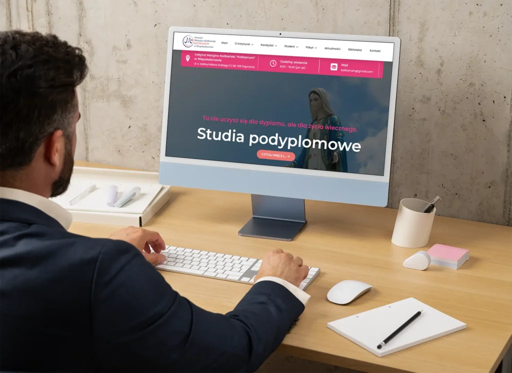 strona internetowa dla uczelni wyższych kolbianum