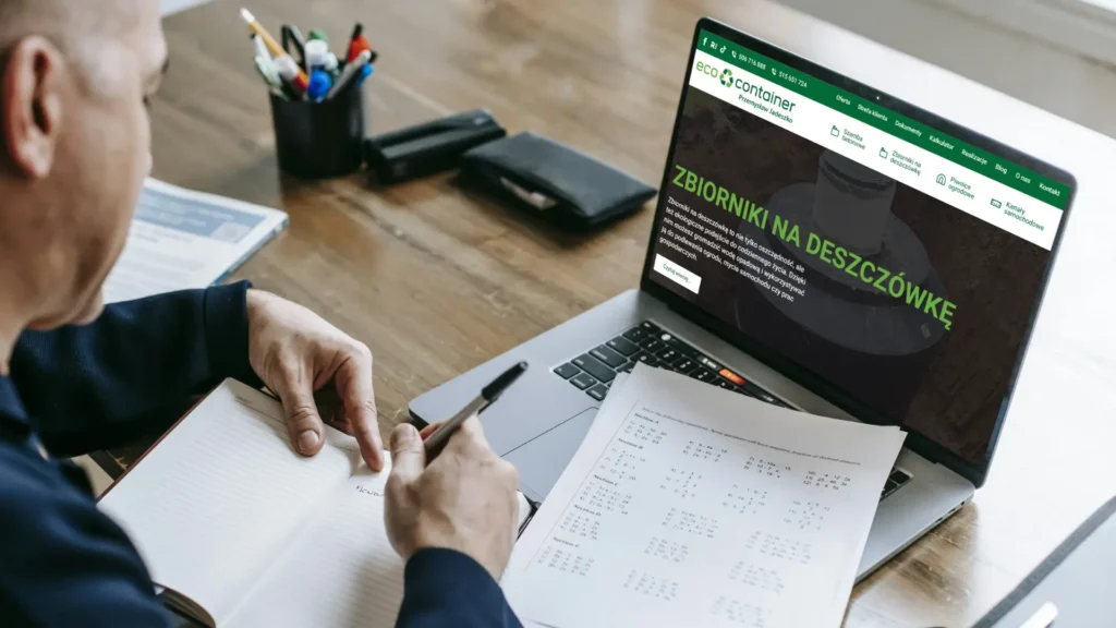 strona internetowa dla eco container